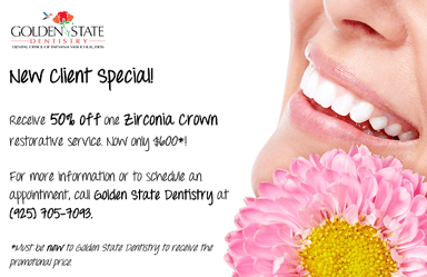 New Client Special - 50% Zirconia Crown Restorative Service!